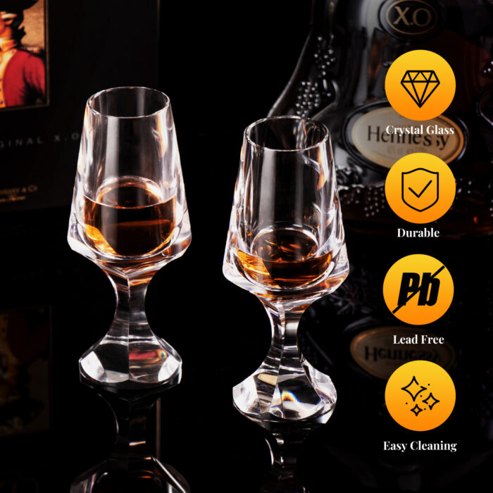K9 Crystal Snifter Glass short handle Whiskey Glass for Brandy - Image 5