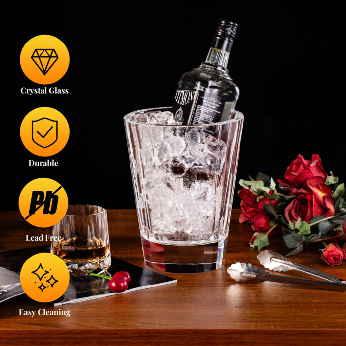 K9 Crystal Ice Bucket Modern Luxury Ice Bucket - Image 4