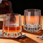 Artisan Etched Crystal Old Fashioned Glass 8.79 oz with Base - Image 4