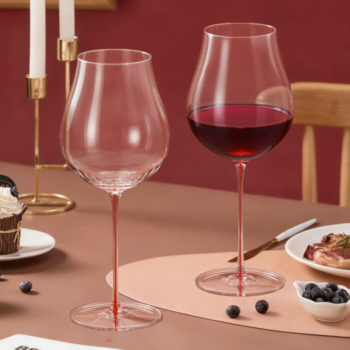 Wine Glasses Set of 2 24.35 oz Crystal Red Wine Glasses - Image 3