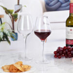 Wine Glasses Crystal Red and White 21oz Wine Glasses Set of 2 - Image 4