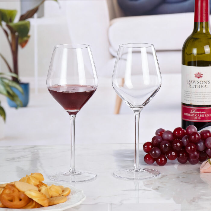 Wine Glasses Crystal Red and White 16oz Wine Glasses Set of 2 - Image 4