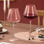 Wine Glasses Crystal Red and White 19oz Wine Glasses Set of 2 - Image 4