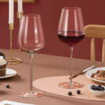 Wine Glasses Crystal Red and White 18oz Wine Glasses Set of 2 - Image 4