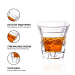 330ml Ice Cube Whiskey Glass Square-Shaped Crystal Cup - Image 5