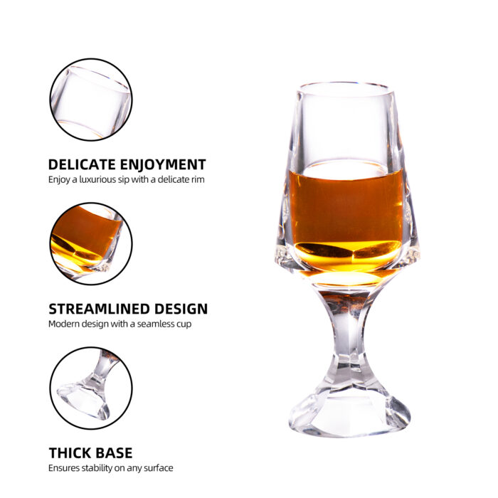 K9 Crystal Snifter Glass short handle Whiskey Glass for Brandy - Image 4