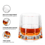 Artisan Etched Crystal Old Fashioned Glass 8.79 oz with Base - Image 2