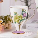 Bone China Mugs Set of 2 Fine 15oz Ceramic Coffee Mug - Image 4