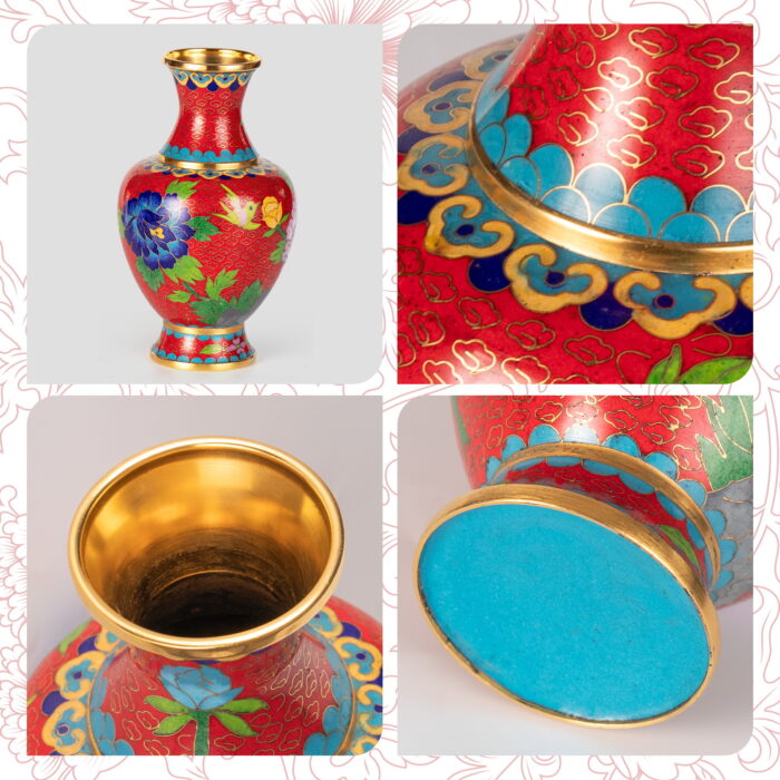 Vases for Flower Small Handcraft Red Vase Lightweight Bottle - Image 5