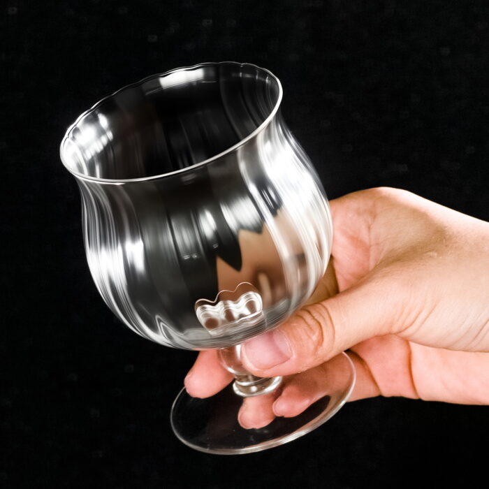 Drinking Glasses 8oz Crystal Water Goblet Glass Set of 2 - Image 3