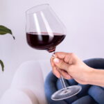 Wine Glasses Crystal Red and White 19oz Wine Glasses Set of 2 - Image 2