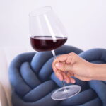 Wine Glasses Crystal Red and White 16.9oz Wine Glasses Set of 2 - Image 2