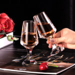 K9 Crystal Snifter Glass short handle Whiskey Glass for Brandy