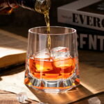 Artisan Etched Crystal Old Fashioned Glass 8.79 oz with Base - Image 5