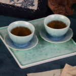 Gong Fu Tea Set (2 Saucer+ 2 Cups +1 Tea Pot + 1 Square Plate) - Image 4