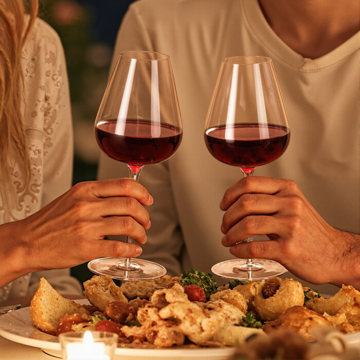 Wine Glasses 16.9oz Crystal Red and White Wine Glasses Set of 2 - Image 3