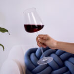 Wine Glasses Crystal Red and White 20oz Wine Glasses Set of 2 - Image 3