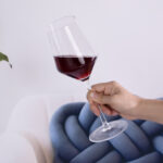 Wine Glasses Crystal Red and White 14oz Wine Glasses Set of 2 - Image 3