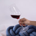 Wine Glasses Crystal Red and White 21oz Wine Glasses Set of 2 - Image 3