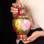Vases for Flower Small Handcraft Red Vase Lightweight Bottle - Image 4