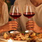 Wine Glasses Crystal Red and White 19oz Wine Glasses Set of 2 - Image 3