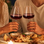 Wine Glasses Crystal Red and White 16.9oz Wine Glasses Set of 2 - Image 3