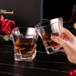 330ml Ice Cube Whiskey Glass Square-Shaped Crystal Cup