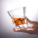 330ml Ice Cube Whiskey Glass Square-Shaped Crystal Cup - Image 4