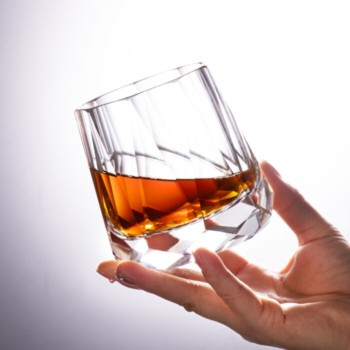 K9 Crystal Diamond Tumbler 10 oz Lead-Free Whiskey Glass - Image 4