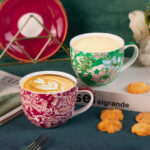 KAMMAK Coffee Mugs Ceramic Tea Cups Set of 2, 15