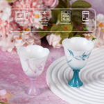 1.5oz Hand Painted Chinese Tea Party Mugs Spring Beauty - Image 4