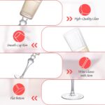 Champagne Flutes 7.8oz Crystal Champagne Glasses Set of 2, Elegant Clear Champagne Flutes with Long Stem, Unique Wine Glasses Gift Ideal for Wedding, Party, Birthday,...