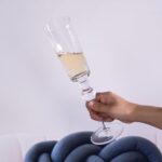 Champagne Flutes 7.8oz Crystal Champagne Glasses Set of 2, Elegant Clear Champagne Flutes with Long Stem, Unique Wine Glasses Gift Ideal for Wedding, Party, Birthday,...