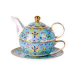 Tea for One Porcelain Teapot and Cup Set Ceramic Tea Set