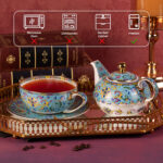 Tea for One Porcelain Teapot and Cup Set Ceramic Tea Set - Image 4