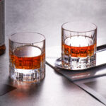 Crystal Whiskey Glasses Set of 2 Luxury 7.78oz Glasses Stemless - Image 2