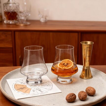 Crystal Whisky Glasses 6.7oz Cognac Glass Set of 2, Stemless Snifter Glasses for Brandy, Wine, Vodka, Tequila, Clear Shot Glasses for Party, Outdoor, Wedding, Party, Birthday,...