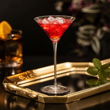 KAMMAK Martini Glasses Set of 2, 4.73 oz Clear Crystal Cocktail Glasses with Stem, Reusable Cocktail Glassware for Wedding Birthday Party, Bar, Margarita, Whiskey, Gin, Tequila,...