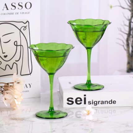 KAMMAK Martini Glasses Set of 2, 5.75 oz Clear Crystal Cocktail Glasses with Stem, Reusable Cocktail Glassware for Wedding Birthday Party, Bar, Margarita, Whiskey, Gin, Tequila,...