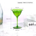 KAMMAK Martini Glasses Set of 2, 5.75 oz Clear Crystal Cocktail Glasses with Stem, Reusable Cocktail Glassware for Wedding Birthday Party, Bar, Margarita, Whiskey, Gin, Tequila,...