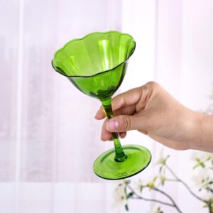 KAMMAK Martini Glasses Set of 2, 5.75 oz Clear Crystal Cocktail Glasses with Stem, Reusable Cocktail Glassware for Wedding Birthday Party, Bar, Margarita, Whiskey, Gin, Tequila,...