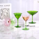 KAMMAK Martini Glasses Set of 2, 5.75 oz Clear Crystal Cocktail Glasses with Stem, Reusable Cocktail Glassware for Wedding Birthday Party, Bar, Margarita, Whiskey, Gin, Tequila,...