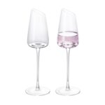 KAMMAK Wine Glasses Set of 2, 7.44 oz Hand Blown Crystal Bordeaux Wine Glasses, Thin Rim & Long Stem, Perfect for Red & White, Daily Use, Wedding or Birthday Gift with Gift Box,...