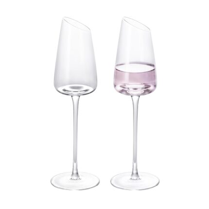 KAMMAK Wine Glasses Set of 2, 7.44 oz Hand Blown Crystal Bordeaux Wine Glasses, Thin Rim & Long Stem, Perfect for Red & White, Daily Use, Wedding or Birthday Gift with Gift Box,...