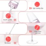 KAMMAK Wine Glasses Set of 2, 7.44 oz Hand Blown Crystal Bordeaux Wine Glasses, Thin Rim & Long Stem, Perfect for Red & White, Daily Use, Wedding or Birthday Gift with Gift Box,...