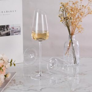 KAMMAK Wine Glasses Set of 2, 7.44 oz Hand Blown Crystal Bordeaux Wine Glasses, Thin Rim & Long Stem, Perfect for Red & White, Daily Use, Wedding or Birthday Gift with Gift Box,...