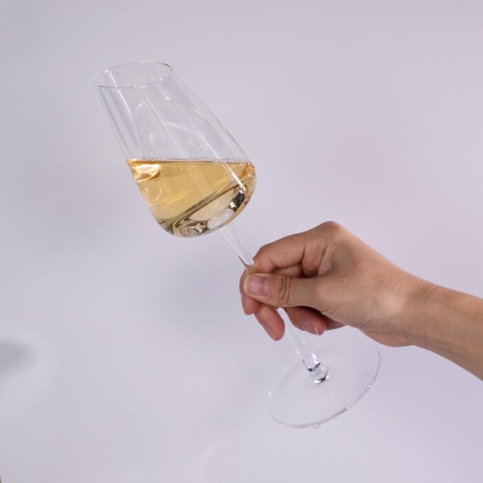 KAMMAK Wine Glasses Set of 2, 7.44 oz Hand Blown Crystal Bordeaux Wine Glasses, Thin Rim & Long Stem, Perfect for Red & White, Daily Use, Wedding or Birthday Gift with Gift Box,...