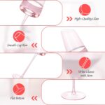 KAMMAK Wine Glasses Set of 2, 7.44 oz Hand Blown Crystal Bordeaux Wine Glasses, Thin Rim & Long Stem, Perfect for Red & White, Daily Use, Wedding or Birthday Gift with Gift Box,...