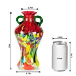 KAMMAK handcrafted art glaze vase - decorative vase for floral arrangements and home decor