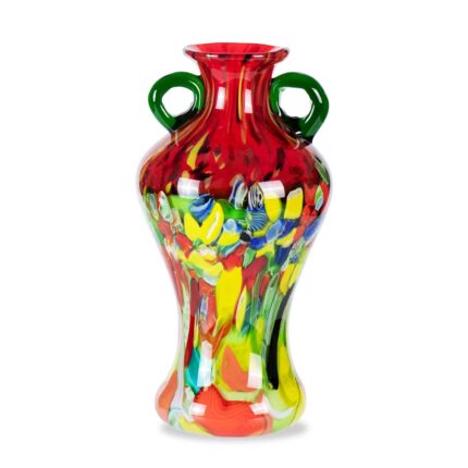 KAMMAK-Bold Statement Art Vase - Thick Colored Crystal for Entryway